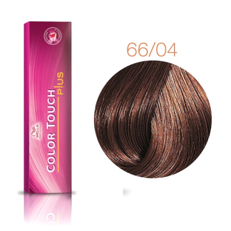 Крем-краска без аммиака для закрашивания седины Color Touch Plus 66/04 коньяк, 60 мл